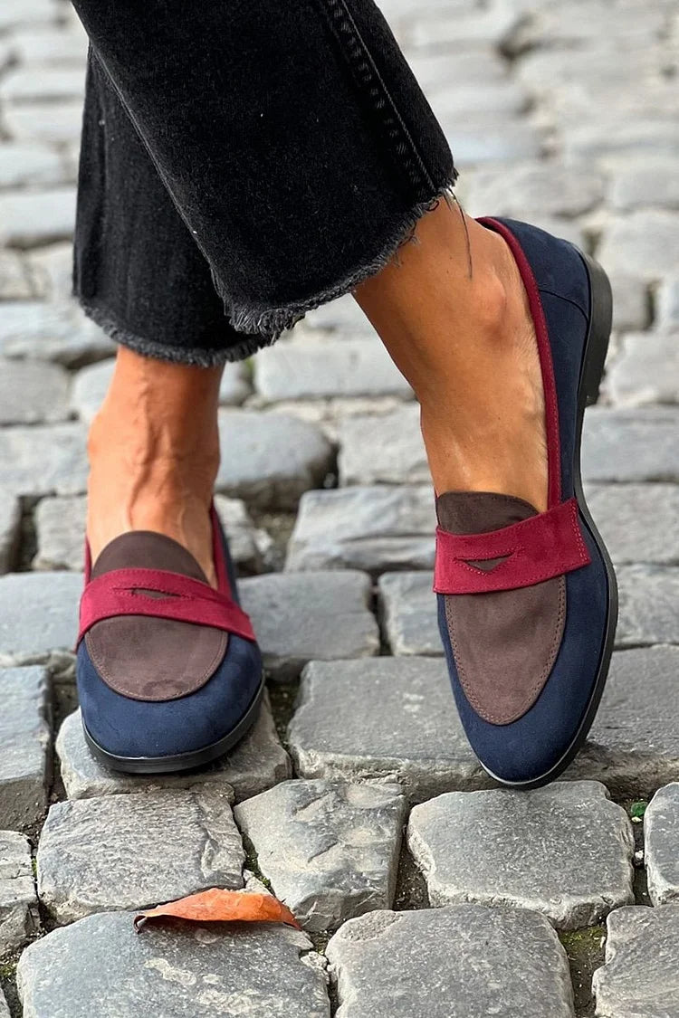 Esther | Mocassins élégants à bout rond et petit talon