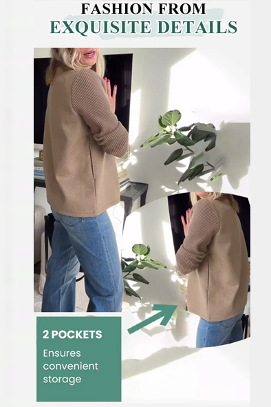 Alesia - Blazer chic et décontracté à boutons