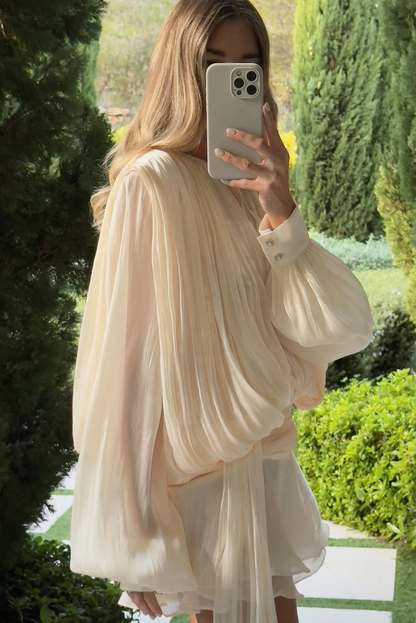 Sylvie | Robe courte à volants