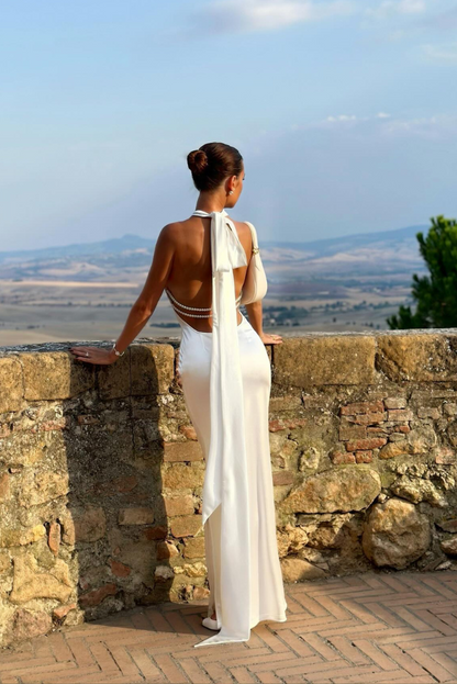 Ivy | Robe Maxi en Perles