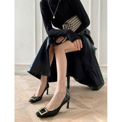 Narella™ | Sandales élégantes à talon moyen et bout carré