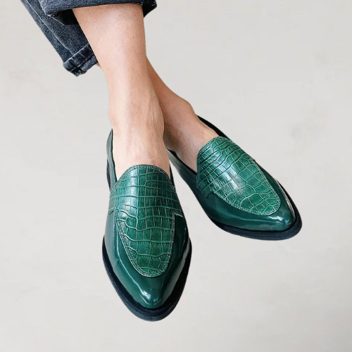 Anita | Mocassins patchwork à bout pointu