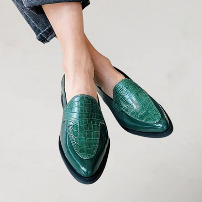 Anita | Mocassins patchwork à bout pointu