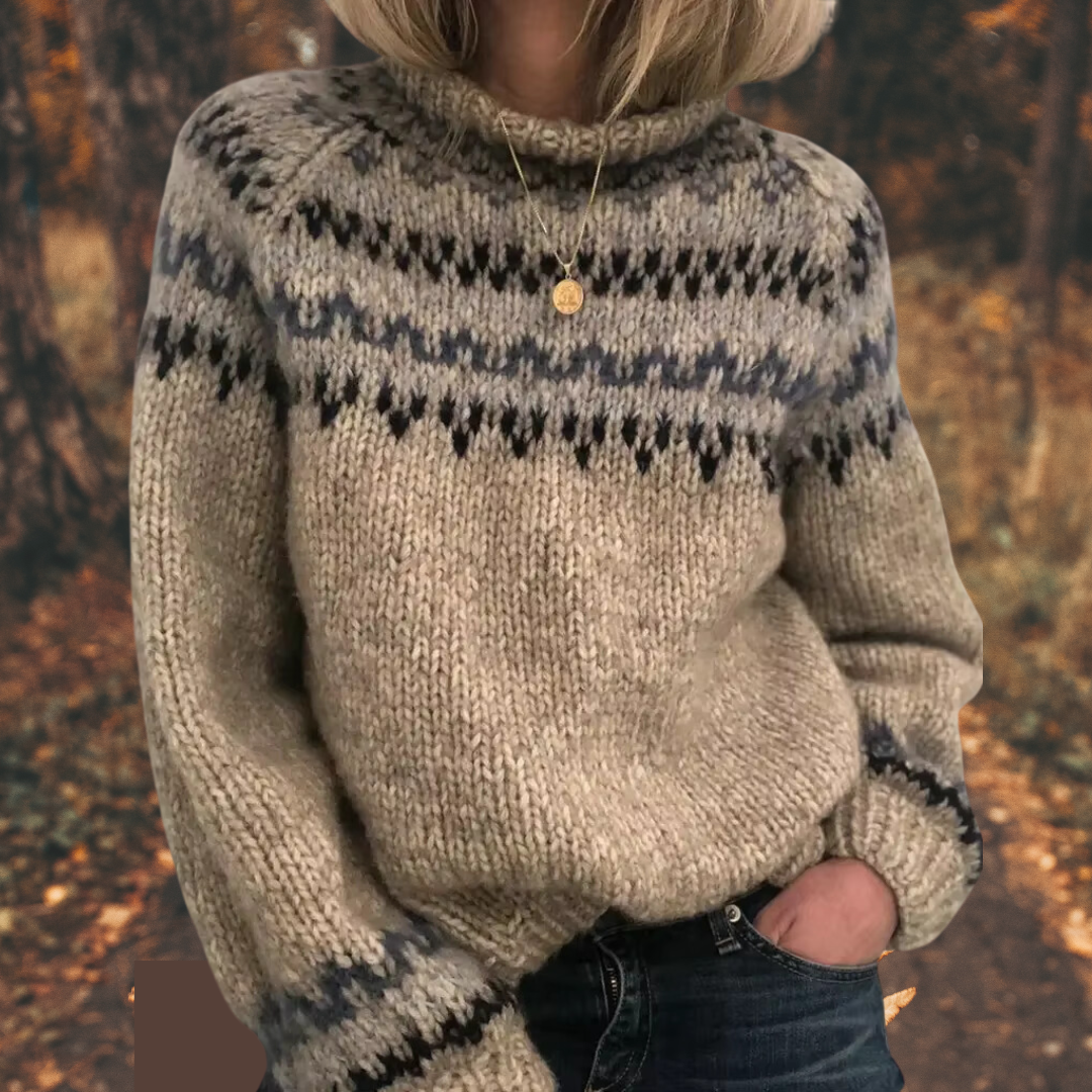 Sienna™ | Pull-over en maille nordique pour femmes