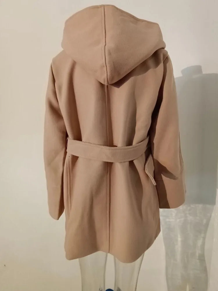 Elira™ | Manteau en laine à capuche