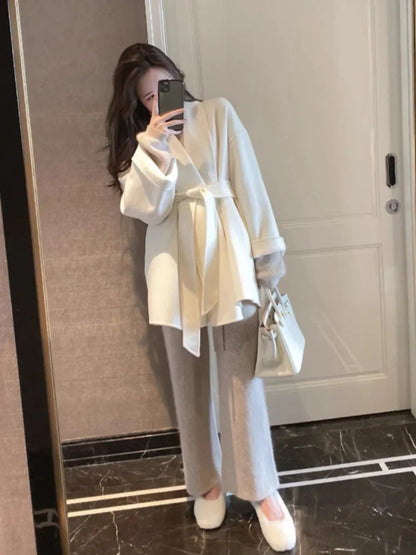 Serenya™ | Manteau en laine et cachemire fabriqué à la main