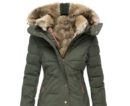 Bella - Manteau d'hiver douillet avec intérieur en fourrure