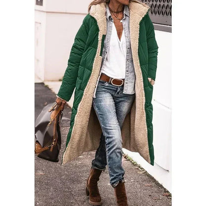 Manteau d'hiver élégant en jade