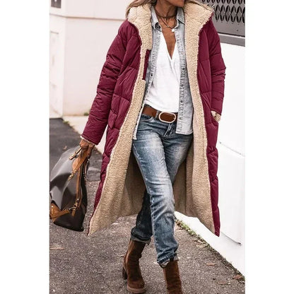 Manteau d'hiver élégant en jade